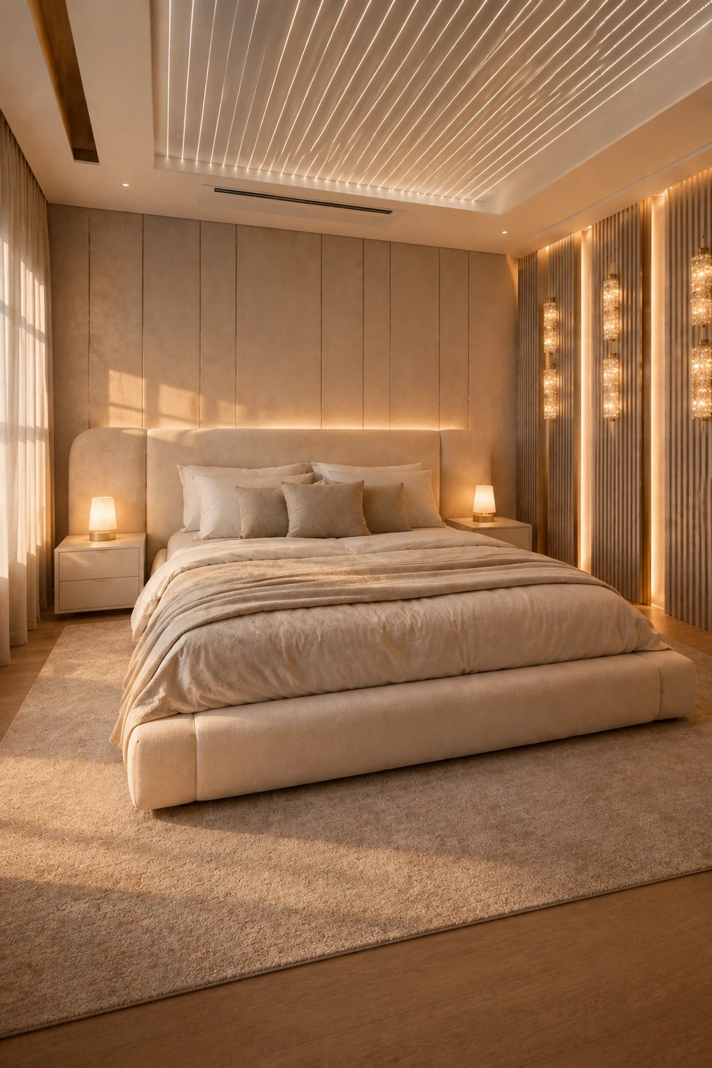 Quarto com cama Cabeçare sob medida